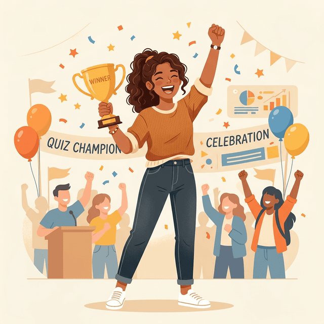 Studentka slavící vítězství v EduDuel