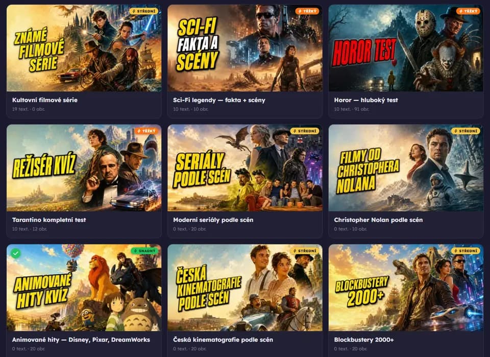 Filmové kvízy a Hádej film